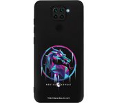 Funda original compatible con Xiaomi Mi Note 9 Negro con un diseño de Mortal Kombat Logo Ice
