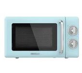 Cecotec 1706. Microondas Mecánico con Grill de 20 L Proclean 3110 Retro Blue