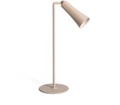 Ledkia Lámpara de Mesa LED Portátil Metal con Batería USB Recargable Bysta Blanco