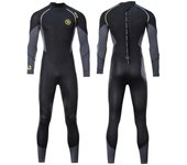 1.5mm Neoprene Men's Diving Full One-piece Wetsuit Back Zipper Cold-proof Long Sleeve Swimming Suit Kayak Surf Sport Adult