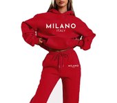 O letter Printed Women Hoodie set Street Hip Hop Casual Female 2pcs Clothing Plush sweatshirt Perfect for Outdoor