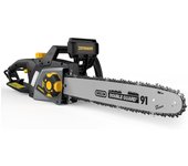 Eléctrica de 2400W, Tensión sin Herramientas en un Paso, 40cm Barra y Cadena Oregon, 15m/s Velocidad de Cadena, Lubricación Automática, Freno Mecánico y 2 Cadenas - DCS01A
