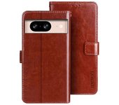 For Google Pixel 8 Case Crazy Horse Texture Leather Cell Phone Stand Cover