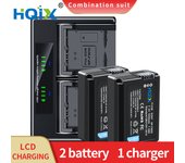 HQIX for Sony ZV-E10 DSC-RX10III RX10II NEX-6 7 3 C3 3N 5N 5T 5R 5C F3 E10 ILCE-QX1 A7M2 A7S Camera NP-FW50 Dual Charger Battery