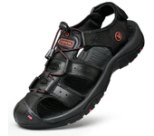 Sandalias de verano para hombres, zapatos de cuero genuino informales para hombres, sandalias de cuero al aire libre para hombres, zapatos de playa, zapatos romanos de gran tamaño 38-48