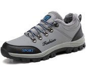 Zapatos de Senderismo Invierno para Hombres Botas Cálidas Exteriores para Acampar Antichoque Zapatillas de Escalada con Cordones