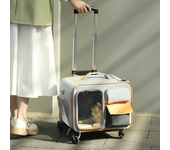 Maleta con carrito portátil para mascotas, maleta con cápsula espacial de viaje, bolsas de alta apariencia para perros y gatos