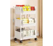 Trolley Bookshelf Rack Kitchen Corner Narrow Slit Storage Cabinet Bathroom Living Room Home Organizer