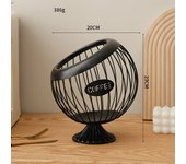 Wrought iron fruit basket Hemisphere-style coffee table snacks Dried fruit fruit candy storage basket table top decoration