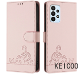 Para Samsung Galaxy A23 M23 F23 M13 A32 M32 4G 5G Estampado Gatito Pantalla Protectora Cerradura Magnética