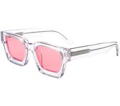 Gafas de sol de montura gruesa montura grande personalizada retro color caramelo placa de lentes gafas de sol
