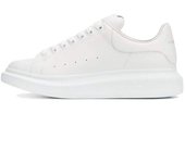 Pequeños zapatos blancos zapatos de muffin de suela gruesa de piel de vaca zapatos de tablero casuales para hombres versátiles