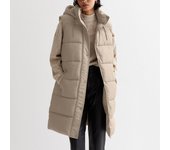 Abrigos largos de Invierno para mujer, chaleco informal sin mangas, chaquetas con capucha para mujer