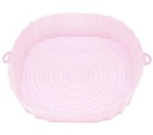 1pcs Air Fryer Basket Oven  Silicone Tray Reusable Airfryer Pot Pan er Mold Pizza Fried Chicken