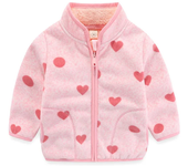 New Girls Outwears Fleece for Winter Autumn Baby Jackets Coats Flowers Kids Girls Jacket