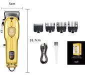 Kemei Cordless Mens Hair Clippers Rechargeable Electric Hair Beard Trimmer Professional Barber Hair Cutting Machine Grooming Kit