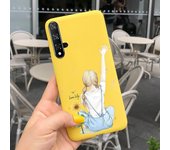 Funda For Honor 20 Capa Honor20 Pro Phone Case Soft Silicone Cute Dinosaur Bear Back Cover For Honor 20Pro Coque Matte Bumper