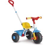 Trike Pink, Triciclo para Niños con Estructura Metálica y Cinturón de Seguridad, 2 Posiciones, Silla de Empuje y Triciclo con Pedales, De 1 a 3 Años, Color Rosa, Famosa, 800012811