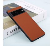 Caso de teléfono para Aplicable Pixel 8, 7, 6 Pro, 7A, 6A, 5A lichi cuero resistente a golpes contra la caída Cáscara protectora