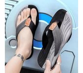 Flip-flops men's summer outer wear trend casual rubber non-slip wear-resistant foot pinch beach flip-flops