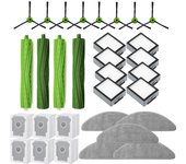 Accessories Kit for iRobot Roomba Combo I5+J5+ Robot Vacuum- Brush Rollers Hepa Filters Mop Pads Side Brush Dust Bags