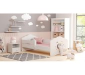 Niños con Colchon FALA |140 x 70cm | Camas Infantiles Blanco | Cama Niño | Cama Pequeña Niña | para Chica o Chico | Muebles Camas Infantiles | Habitación Juvenil | Conjunto Completo