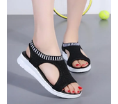 Sandalias de Mujer, cómodas y transpirables, zapatos para caminar para Mujer, tacones de cuña, sandalias con plataforma de verano, zapatos de Mujer de talla grande 42