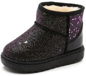 Botas De Nieve Para Niños Y Niñas Invierno Princesa Niño Antideslizante Planos Y Redondos Calzado Lujoso Para Bebés Boys Girls Baby