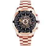 Reloj mecánico automático reloj luminoso hombre