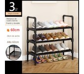 Zapatero de tubo de acero portante, adecuado para armarios, entradas, garajes y pasillos organizadores de zapatos, 60 -80 cm o