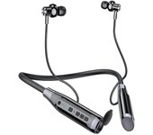 Neckband Headphones Sports Wireless Headphones TWS Magnetic Absorption Headphones Bluetooth 5.0 Sports Headphones, Black