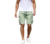 Men's Solid Flap Pocket Cargo Shorts, Athleisure Street Drawstring Waist Shorts for Daily Outdoor Wear, Men's Bottoms for Summer, Good Shorts, Gym Shorts, Streetwear
