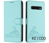 For Samsung Galaxy S10 S20 s21 ultra fe plus e carcasa impresa antisísmica tapa antisísmica de la carcasa del gatito