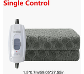 Security Plush Electric Blanket Bed Single Fleece Heated Blanket Soft Electric Heating Blanket Warmer Heater Carpet