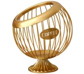 Large Capacity Espresso Capsule Holder Waterproof Iron Coffee Pod Container Sturdy Multipurpose Coffee Bean Basket Snack