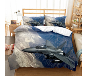 Duvet Cover Airplane Fighter King/Queen Size flying Fighter Jet Bedding Set for Kids Teens Boys modern Cool Airplane Quilt Cover
