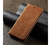 Funda tipo billetera fina de piel de ante para iPhone 11 12 13 14 15 16 Pro Max Mini XR XS 8 7 6s 6 Plus SE 2020 5S funda con tapa imán fuerte
