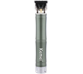Kemei D8 Hair Clipper Professional Electric Hair Trimmer Barber Shaver 0mm Hair Cutting Machine for Men Cordless Bamboo Body
