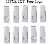 10pcs/lot Metal USB 2.0 Flash Drive 64GB 32GB 16GB 8GB 4GB Pen drive usb flash Pendrive U Disk Memoria Cel Usb Stick for Gifts