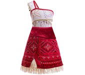 Girls Moana New Dresses Vaiana Princess Dress Kids Cosplay Costume Halloween Carnival Party Vestidos Outfits ﻿