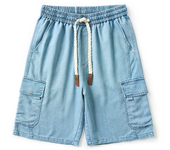 Pantalones cortos vaqueros de verano para hombre, pantalones cortos vaqueros relajados ligeros de tallas grandes, shorts, pantalones cortos, pantalones cortos vaqueros, pantalones cortos con bolsillos y solapas