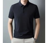 polos hombre manga corta ropa hombre Primavera summer New Men's Casual Waffle Short Sleeve Polo Shirt Fashion Solid Color Top