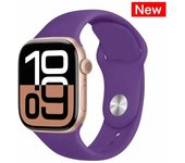 Silicone Band for Apple Watch Straps 46mm 42mm 49mm 45mm 44mm 41mm 40mm correa Bracelet Iwatch Series 10 9 7 Se 6 8 Ultra