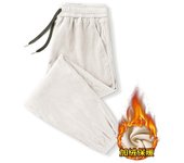 Pantalones casuales de pana de otoño e invierno pantalones de hombre 2025 nuevos pantalones de chándal sueltos de lana pantalones atados para adolescentes marea