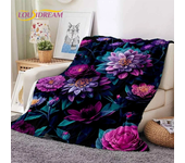 Dream Sun Flowers Nordic Daisy Soft Flannel Blanket for Bed Bedroom Sofa Picnic,Throw Blanket for Cover Outdoor Leisure Nap Gift