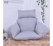 Hanging Swing Egg Chair Cushion Cover Patio Large Round Papasan Pad Detachable Garden Lounger Cushion Cover  (No Filling)