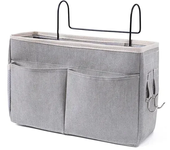 Organizadores colgantes portátiles para el cuidado del bebé, cuna de almacenamiento para cuna, organizador para cuna de bebé, bolsa de pañales, accesorios para cama de bebé de lino
