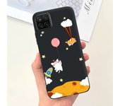 For Funda Samsung Galaxy A12 Ultra Thim Sofu-Touch Matte Liquid Silicone Soft Bumper cover on samsung a12 a125f a 12 galaxy case