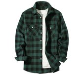 Men's cotton long sleeved shirt, Spring and Autumn fashion, new red checkered pattern, business casual, iron free flannel