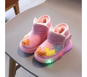 1-6 años de edad 3 niños botas de nieve apiladas zapatos de algodón engrosado bebé niño zapatos marea